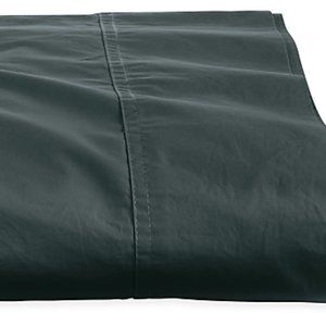 Room & Board signature percale twin flat sheet color dark slate, new with tags